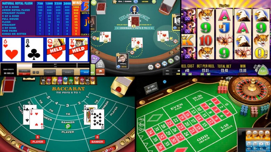 บรรยากาศเกมคาสิโนและวงล้อบนหน้าจอ